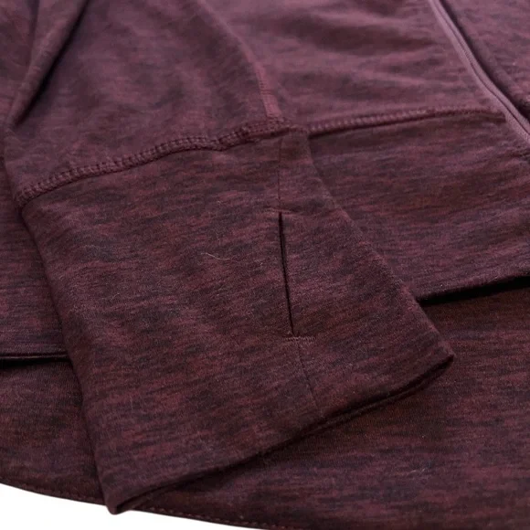 Eddie Bauer‎ Full-Zip Active Hooded Jacket, Women's, Dark Burgandy, Size Large - Picture 10 of 12